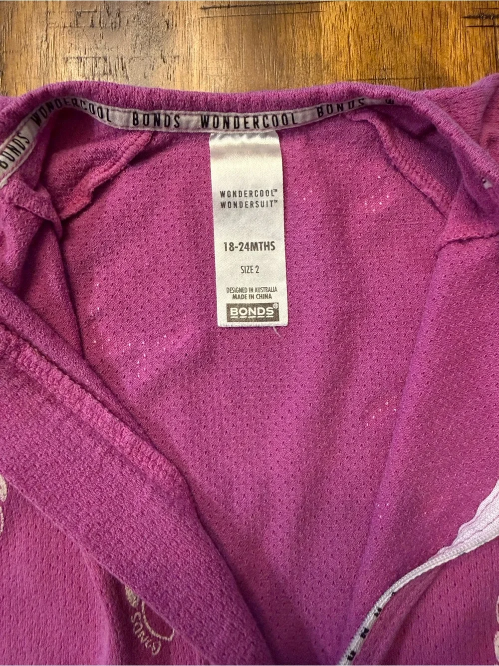 🍒 Bonds Australia wonder cool double zip sleeper pajamas sz 2 (18-24 mths) soft